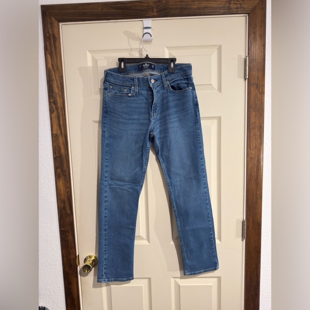Hollister Blue Slim Straight Jeans Versatile Fit